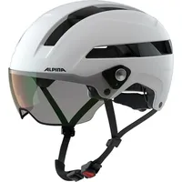 Alpina SOHO Visor V Fahrradhelm, White matt, 55-59