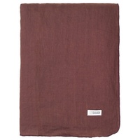 Broste Copenhagen Tischdecke Gracie Leinen Aubergine