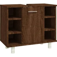 VidaXL Badschrank Braun Eichen-Optik 60x32x53,5 cm Holzwerkstoff