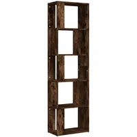 VidaXL Bücherregal Räuchereiche 45x24x160 cm Holzwerkstoff