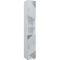 Vicco Badschrank Irma Weiß Hochglanz mit Einsätzen 30 x