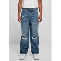 URBAN CLASSICS Distressed 90‘s Jeans Deep Blue Destroyed Washed