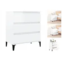 VidaXL Sideboard Hochglanz-Weiß 60x35x70 cm Holzwerkstoff