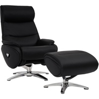 Mendler Relaxsessel mit Hocker HWC-K98, Fernsehsessel Sessel, Liegefunktion drehbar,
