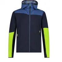 CMP Herren Kapuzensweat MAN HYBRID JACKET FIX HOOD, BLACK