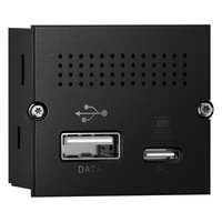 Bachmann 917.229 Mini Port Replicator USB Hub, Schwarz