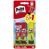 PRITT Original Klebestift, 2x 22g Original + 1x 20g