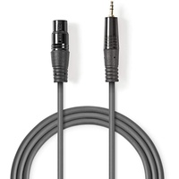 Nedis Audio-Kabel XLR 3-Pin Buchse (1 m XLR), Audio