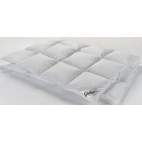 Fjödur Daunenbettdecke FJÖDUR "Fleur", weiß, B:155cm L:220cm, Bezug: 100%