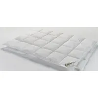 Fjödur Daunenbettdecke FJÖDUR "Fleur", weiß, B:155cm L:220cm, Bezug: 100%
