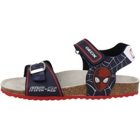 GEOX Herren J Ghita Boy Sandal, Navy/RED, 37 EU