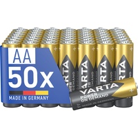 Varta Batterien AA, 50 Stück, Power on Demand, Alkaline,
