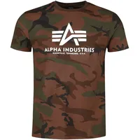 Alpha Industries Basic Camo Kurzarm-T-Shirt Burned Camo S