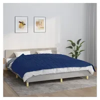 VidaXL Gewichtsdecke Blau 155x220 cm 11 kg Stoff
