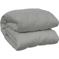 VidaXL Gewichtsdecke Grau 200x200 cm 13 kg Stoff