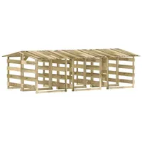 VidaXL Pergolen mit Dach 6 Stk. 100x90x100 cm Kiefernholz