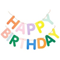 Rico Design Girlande Happy Birthday, bunt FSC MIX