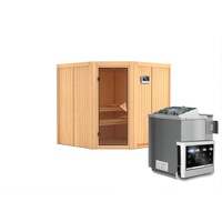 Karibu Sauna Jarin-9kWBioofen-Steuergerät-Ohne Dachkranz
