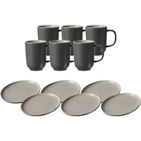 Ritzenhoff & Breker Jasper Kaffeeservice 12-tlg. grau/grau