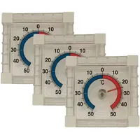 Iloda Fensterthermometer Transparent 7,5x7,5cm