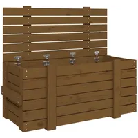 VidaXL Truhe Honigbraun 91x40,5x42 cm Massivholz Kiefer