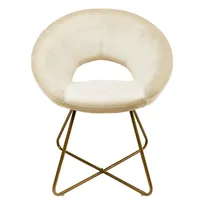 Home Deluxe Samtstuhl SELESA Beige