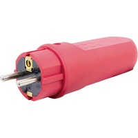 REV Ritter REV 0512099555 Schutzkontaktstecker Gummi 250 V Dunkelrot