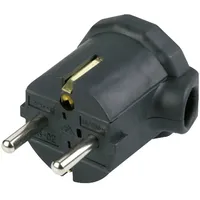 REV Ritter REV 0512055777 Schutzkontakt-Winkelstecker Kunststoff 250 V Schwarz