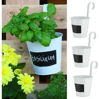 Cepewa Übertopf 3/6er Set | weiß Ø15cm H5cm |