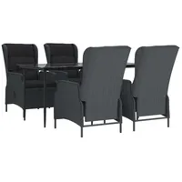 VidaXL Garten-Essgruppe 5-tlg. Dunkelgrau
