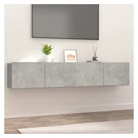VidaXL TV-Schränke 2 Stk. Betongrau 80x30x30 cm Holzwerkstoff