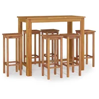 VidaXL Gartenbar-Set 7-tlg. Braun