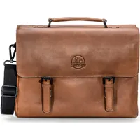 Farmhood Nashville Briefcase 3F Mid Brown