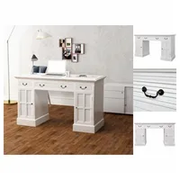 VidaXL Schreibtisch Sekretär Weiß 140 x 48 x 80