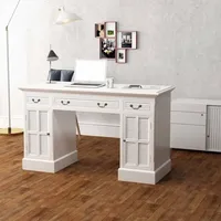VidaXL Schreibtisch Sekretär Weiß 140 x 48 x 80