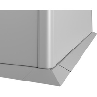 Biohort Mähkante 2 m x 1 m Silber-Metallic