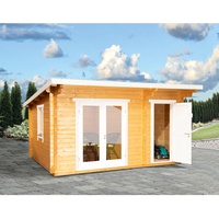 Wolff Finnhaus Gartenhaus Trondheim 44-D XL naturbelassen