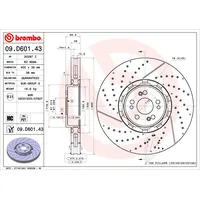 Brembo Bremsscheibe 09.D601.43
