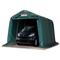 TOOLPORT 2,4x3,6m Zeltgarage, PVC-Plane, dunkelgrün, ohne Statik - (67835)