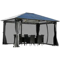 Brast Alu-Pavillon Summerdream 4 x 3 m grau inkl.