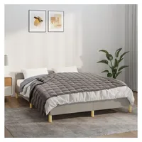 VidaXL Gewichtsdecke Grau 120x180 cm 9 kg Stoff