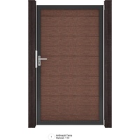 GROJA Solid Steckzaun Tor Universal-DIN Terra mit Anthrazitrahmen 100