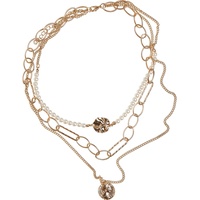 URBAN CLASSICS Ocean Layering Necklace gold one size