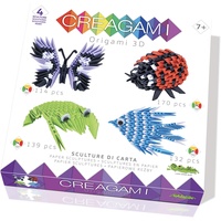 Creagami Origami 3D 4er Set Tiere 555 Teile