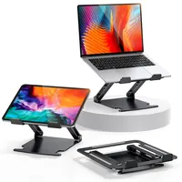 Glangeh Laptop Ständer Aluminium Robust, Belüfteter Ergonomisch Laptop Stand
