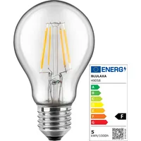 Blulaxa® LED Filament Lampe Birnenform 4,5W (40W) E27 2700K