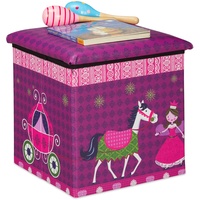 Relaxdays Sitzhocker Kinder, - lila