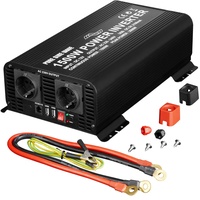 Tectake Spannungswandler 12V auf 230V 1500W 3000W - schwarz