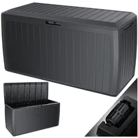 Kesser KESSER® Auflagenbox Kissenbox 290 Liter mit abschließbarem Deckel