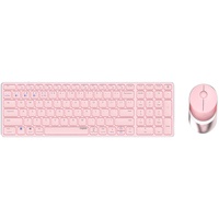 Rapoo 9750M (DE, Kabellos), Tastatur Pink